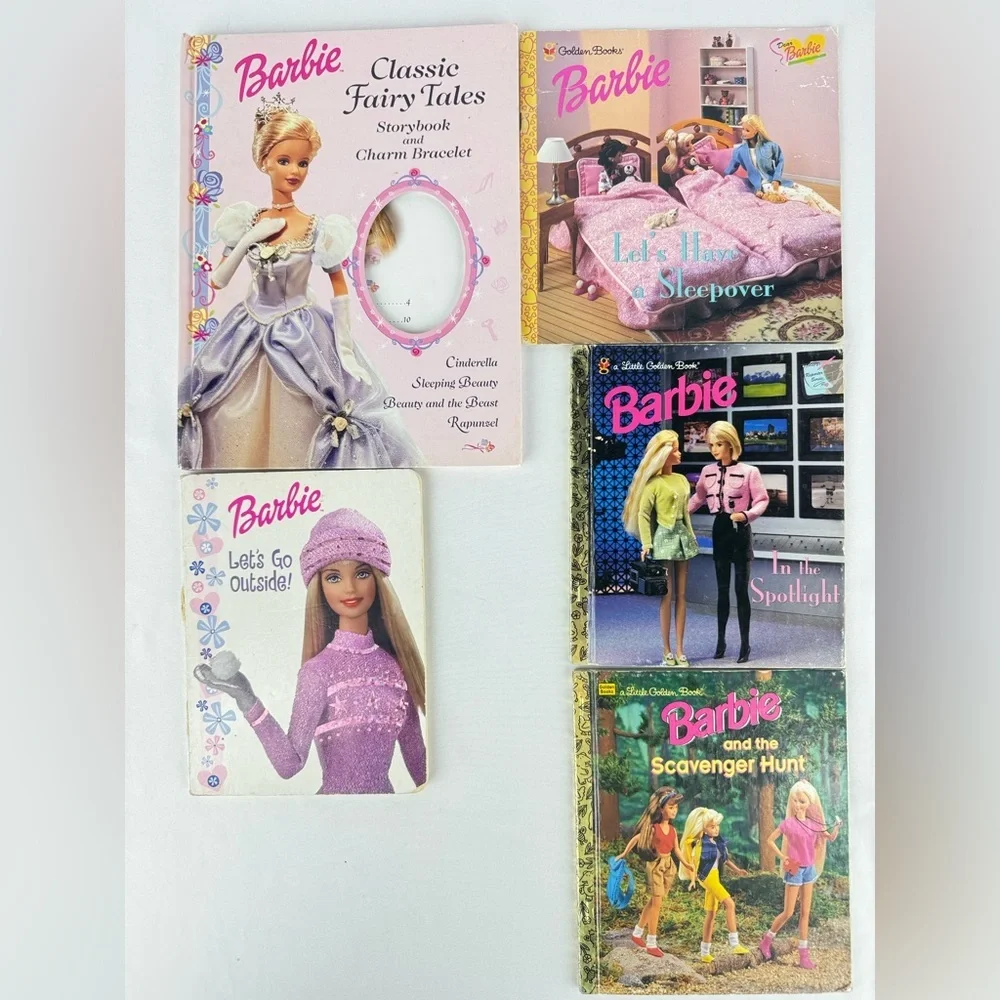 Set of 5 Vintage Barbie Books